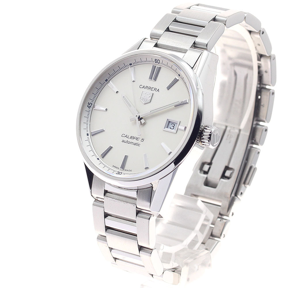 TAG HEUER Carrera WAR211B-1 Date Silver Dial Automatic Men's Watch_940343