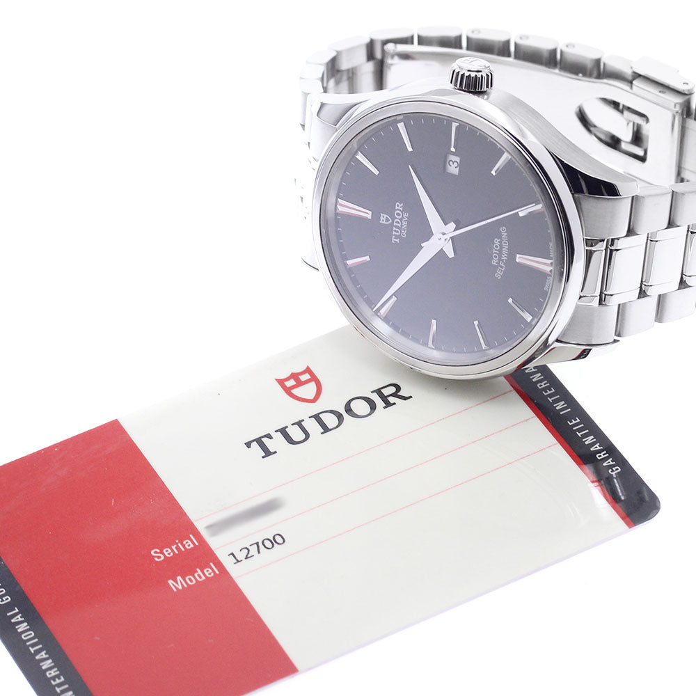 TUDOR style 12700 Date black Dial Automatic Men's Watch_940345