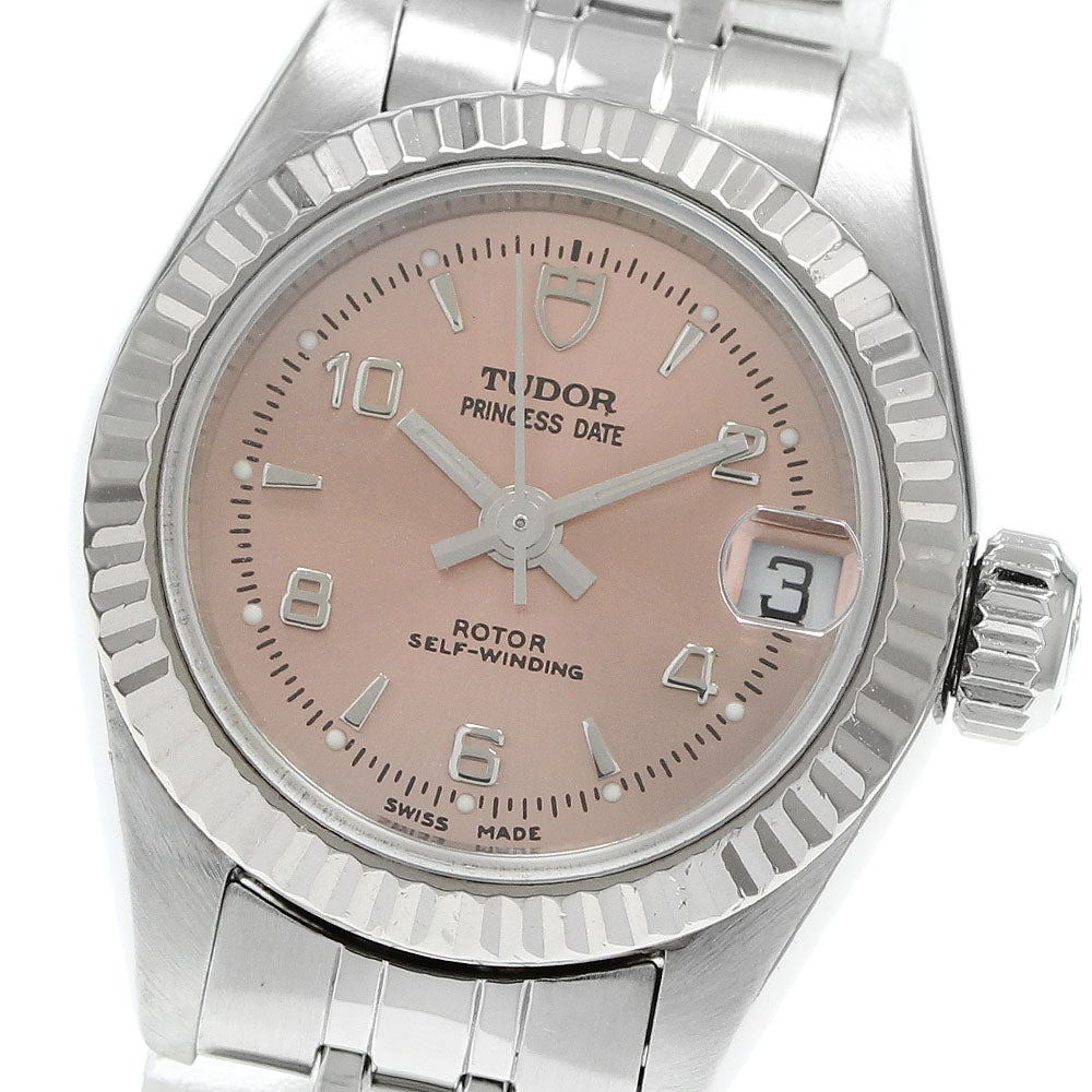TUDOR Princess Date 92514 WG bezel Pink Dial Automatic Ladies Watch_940349
