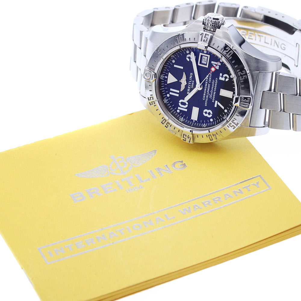 BREITLING Avenger Seawolf A17330 Date black Dial Automatic Men's Watch_940356