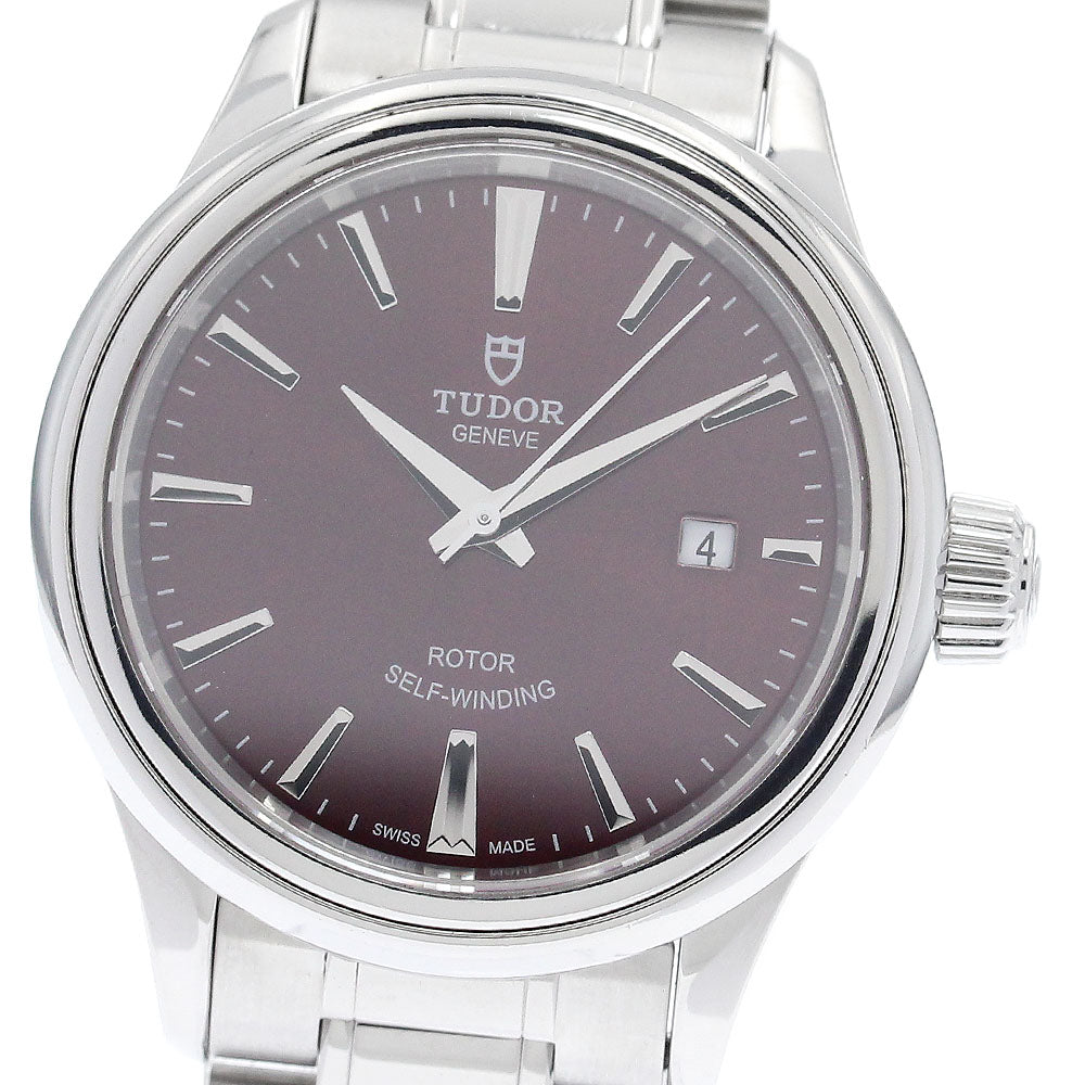 TUDOR Style 12100 Date Bordeaux Dial Automatic Ladies Watch_940362