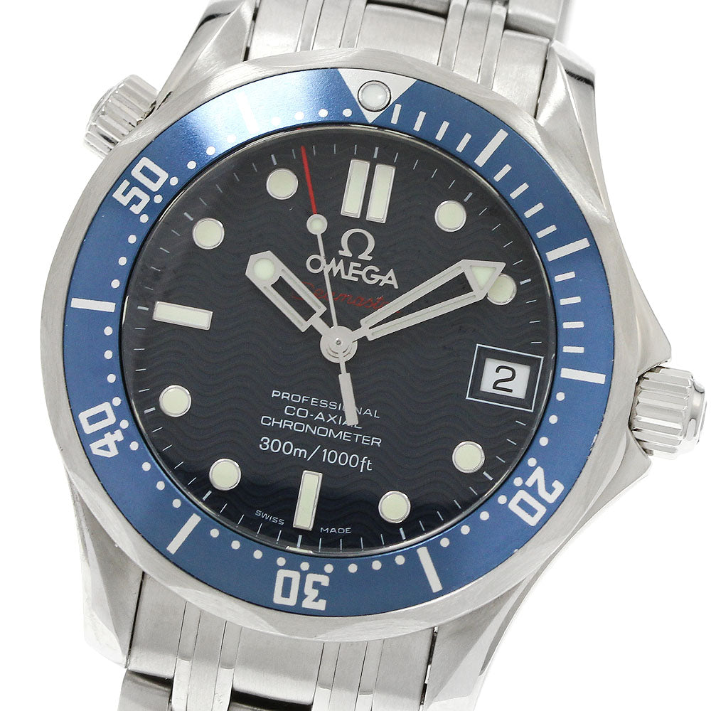 OMEGA Seamaster300 2222.80 Date Co-Axial Navy Dial Automatic Boy's Watch_940365