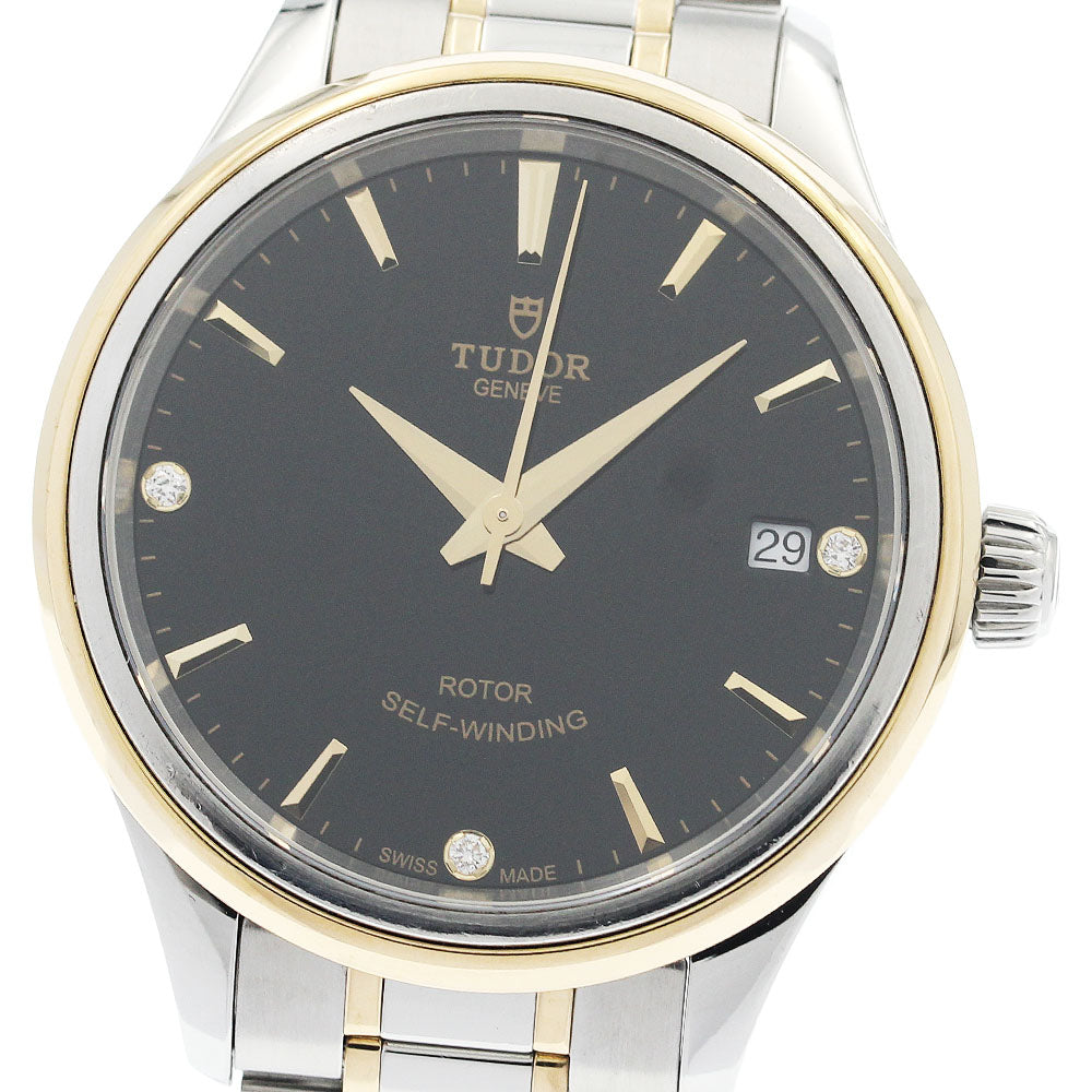 TUDOR style 12303 Date 3P diamond black Dial Automatic Boy's Watch_940366