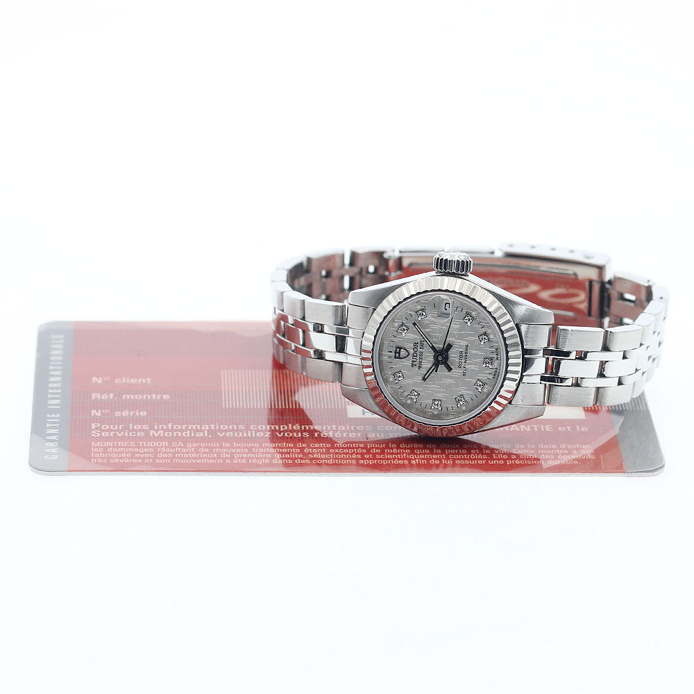 TUDOR Princess Date 92514 10P diamond Silver Dial Automatic Ladies Watch_940374