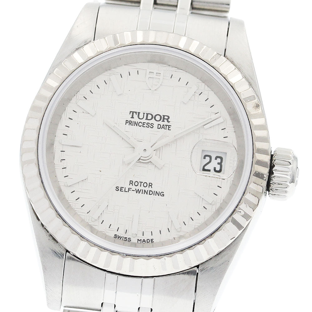 TUDOR Princess date 92414 WG bezel Silver Dial Automatic Ladies Watch_940377
