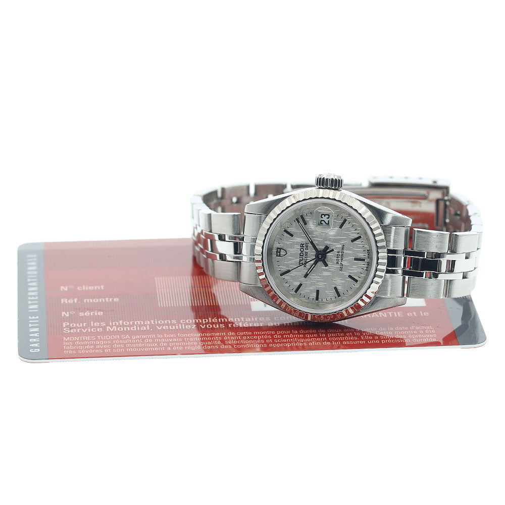 TUDOR Princess date 92414 WG bezel Silver Dial Automatic Ladies Watch_940377