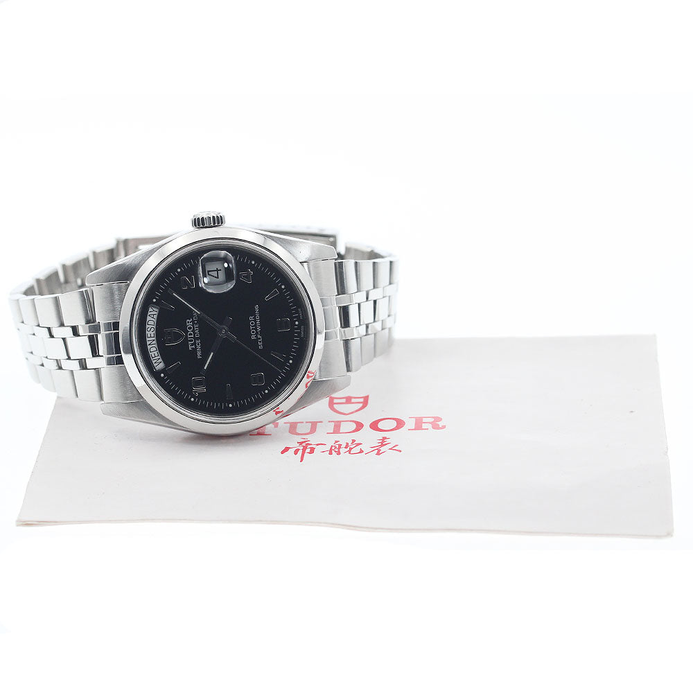 TUDOR Prince Date Day 76200 Black Dial Automatic Men's Watch_940382