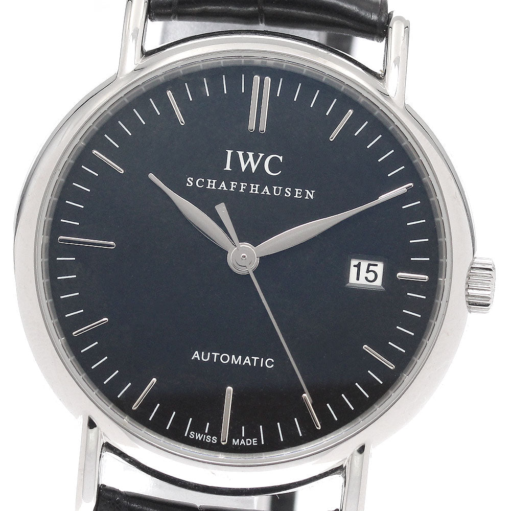 IWC SCHAFFHAUSEN Portofino IW356305 Date black Dial Automatic Men's Watch_940393
