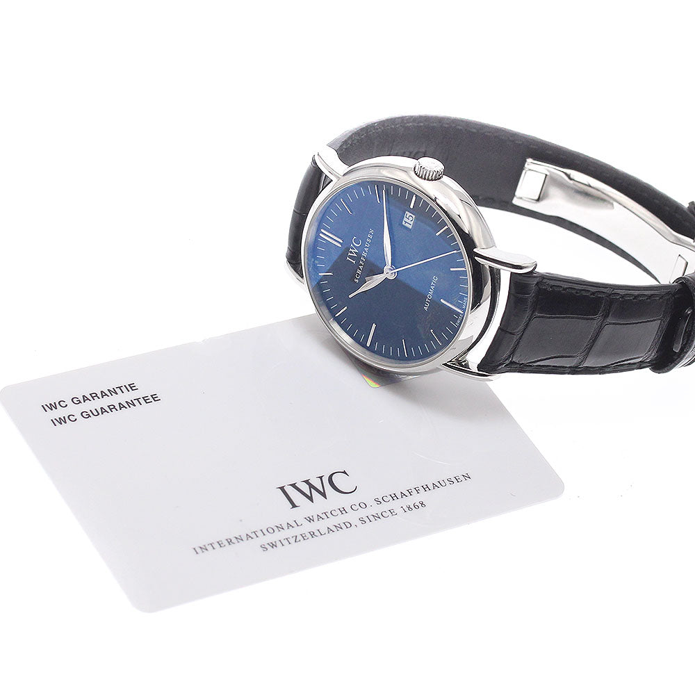 IWC SCHAFFHAUSEN Portofino IW356305 Date black Dial Automatic Men's Watch_940393