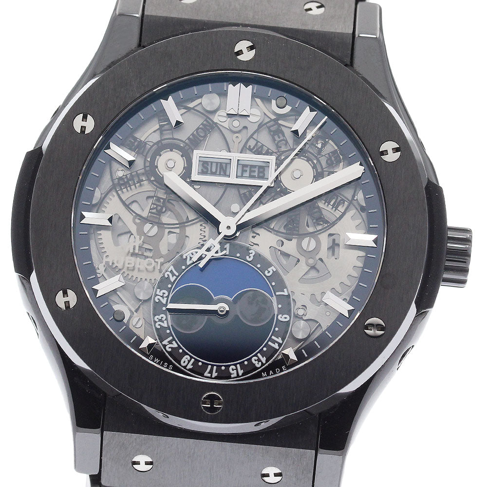 HUBLOT Classic Fusion Aerofusion 517.CX.0170.LR Moon phase skeleton Dial Automatic Men's Watch_940476