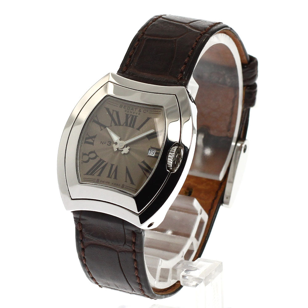 BEDAT&Co Tonneau Watch No.3 334 Date Brown Dial Quartz Ladies Watch_940500