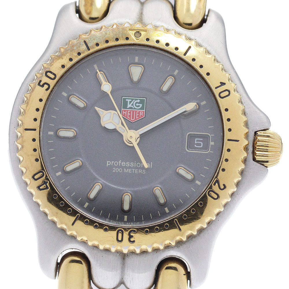 TAG HEUER S/el WG1220-K0 Date gray Dial Quartz Boy's Watch_940521