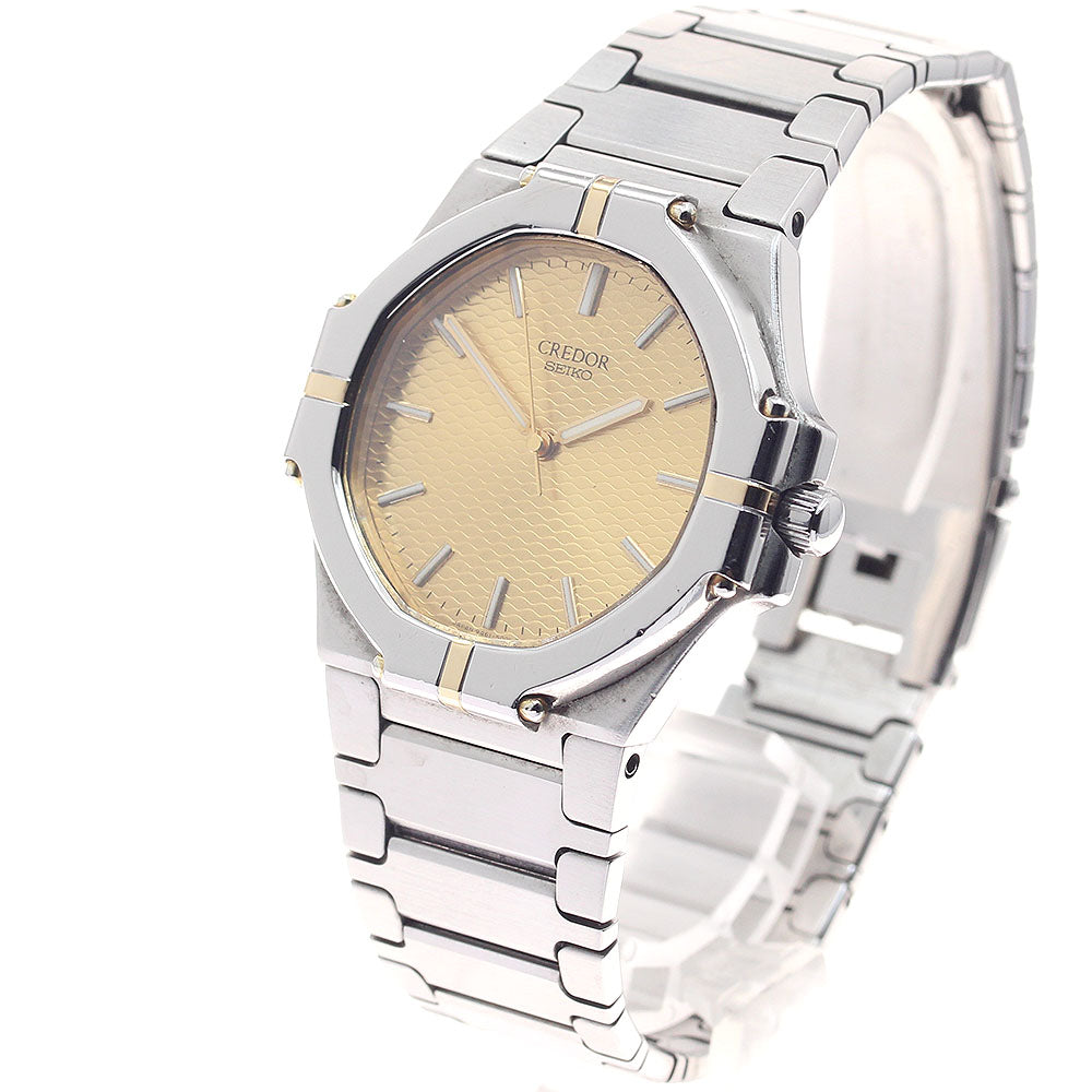 SEIKO CREDOR Twin Gerald Genta 9461-5010 gold Dial Quartz Men's Watch_940681