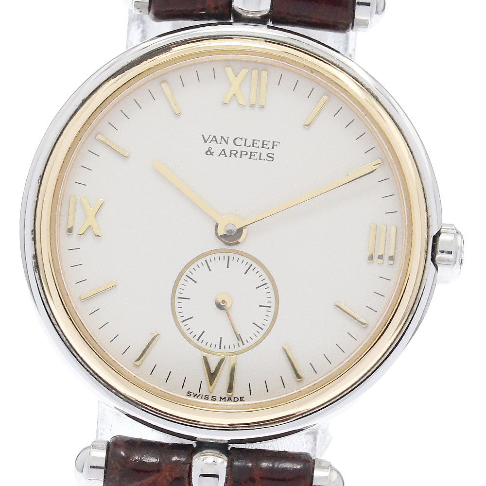 Van Cleef & Arpels La collection 416.604 YG bezel small seconds beige Dial Quartz Ladies Watch_941060