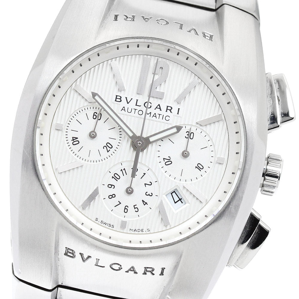 BVLGARI Elgon EG35SCH Chronograph Date Silver Dial Automatic Boy's Watch_941090