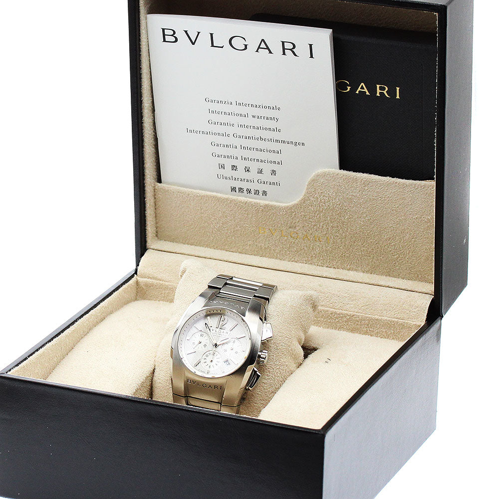 BVLGARI Elgon EG35SCH Chronograph Date Silver Dial Automatic Boy's Watch_941090