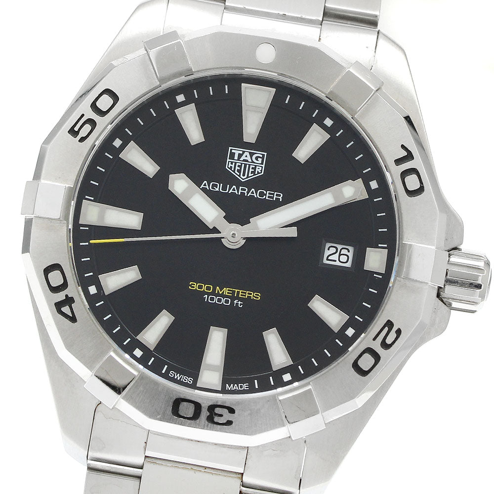 TAG HEUER Aqua racer WBD1110 Date black Dial Quartz Men's Watch_941119