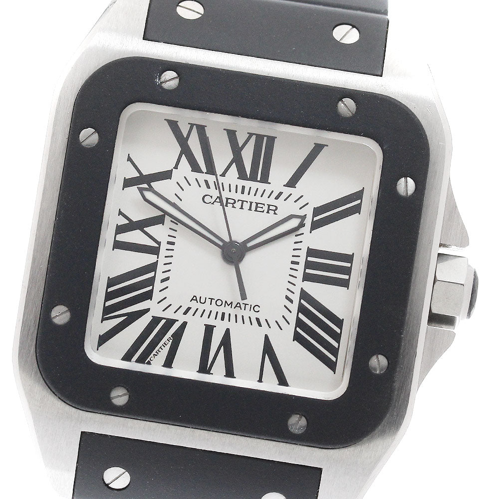 CARTIER Santos 100LM W20121U2 Silver Dial Automatic Men's Watch_941121