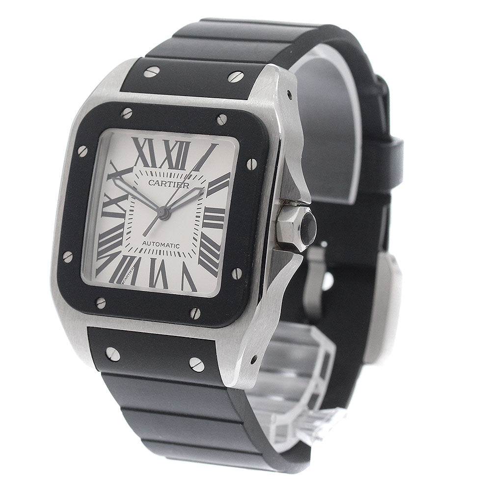 CARTIER Santos 100LM W20121U2 Silver Dial Automatic Men's Watch_941121