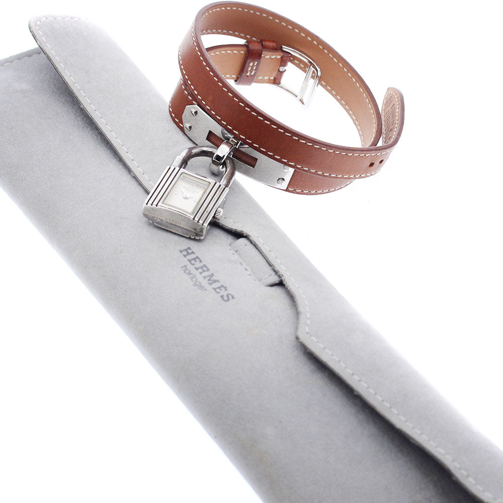 HERMES Kelly watch SV925 Double Tour Silver Dial Quartz Ladies Watch_941165