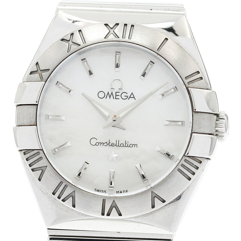 OMEGA Constellation 123.10.24.60.05.002 Diamond Bezel White shell Dial Automatic Ladies Watch_941184