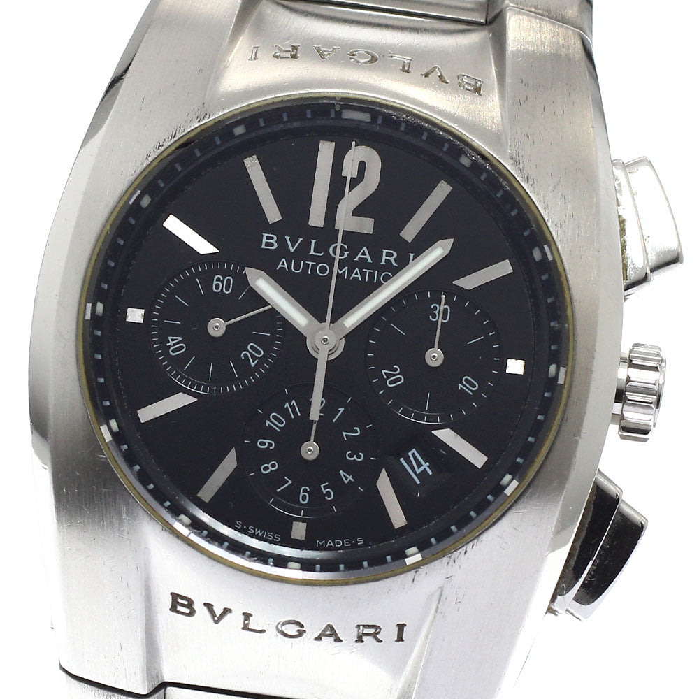BVLGARI Elgon EG35SCH Chronograph black Dial Automatic Boy's Watch_941192