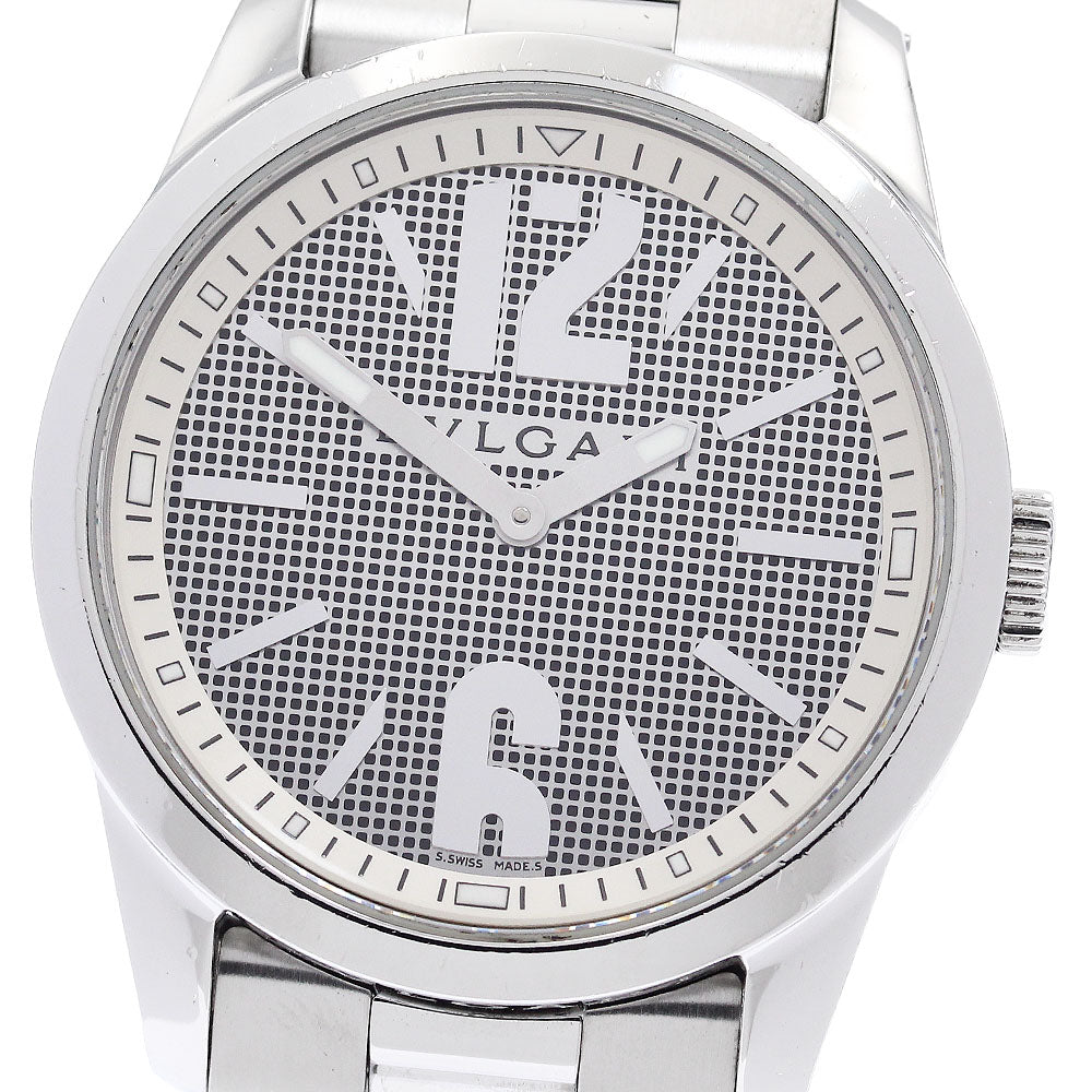 BVLGARI Solo tempo ST37S Black / Silver Dial Quartz Men's Watch_941196