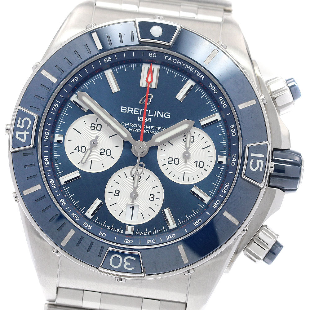 BREITLING Super Chronomat B01 44 AB0136 blue Dial Automatic Men's Watch_941214