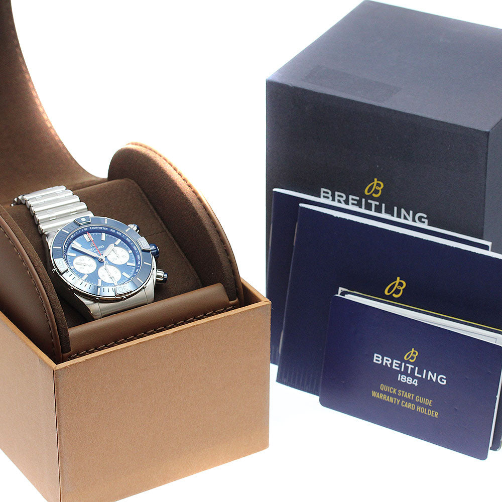 BREITLING Super Chronomat B01 44 AB0136 blue Dial Automatic Men's Watch_941214
