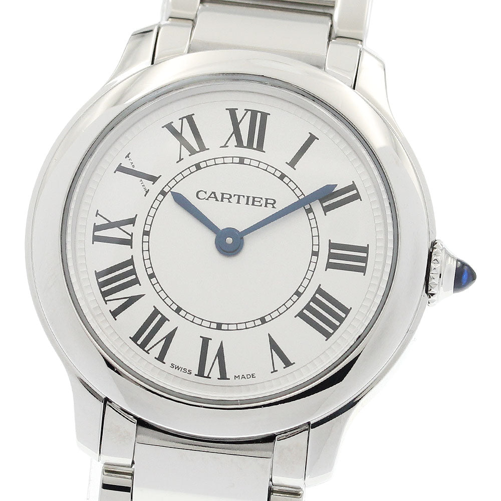 CARTIER Rondemast de Cartier 29mm WSRN0033 Silver Dial Quartz Ladies _941224