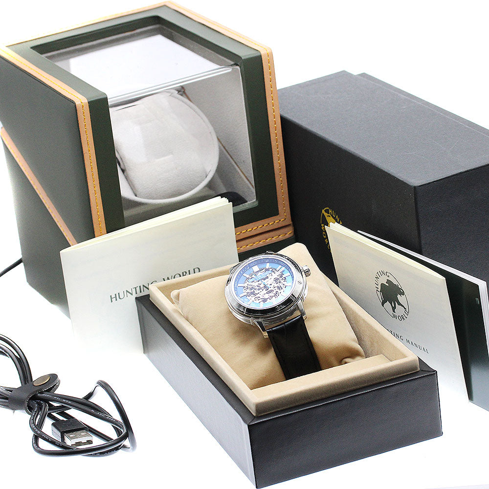 HUNTING WORLD Sapphire case HW030SNV Navy Dial Automatic Men's Watch_941236