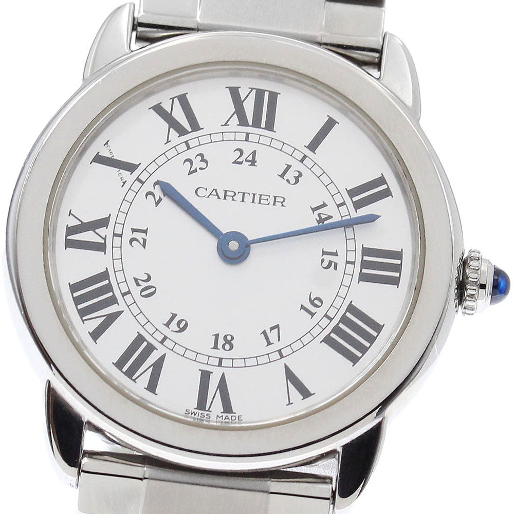 CARTIER Ronde SoloSM W6701004 Silver Dial Quartz Ladies Watch_941244