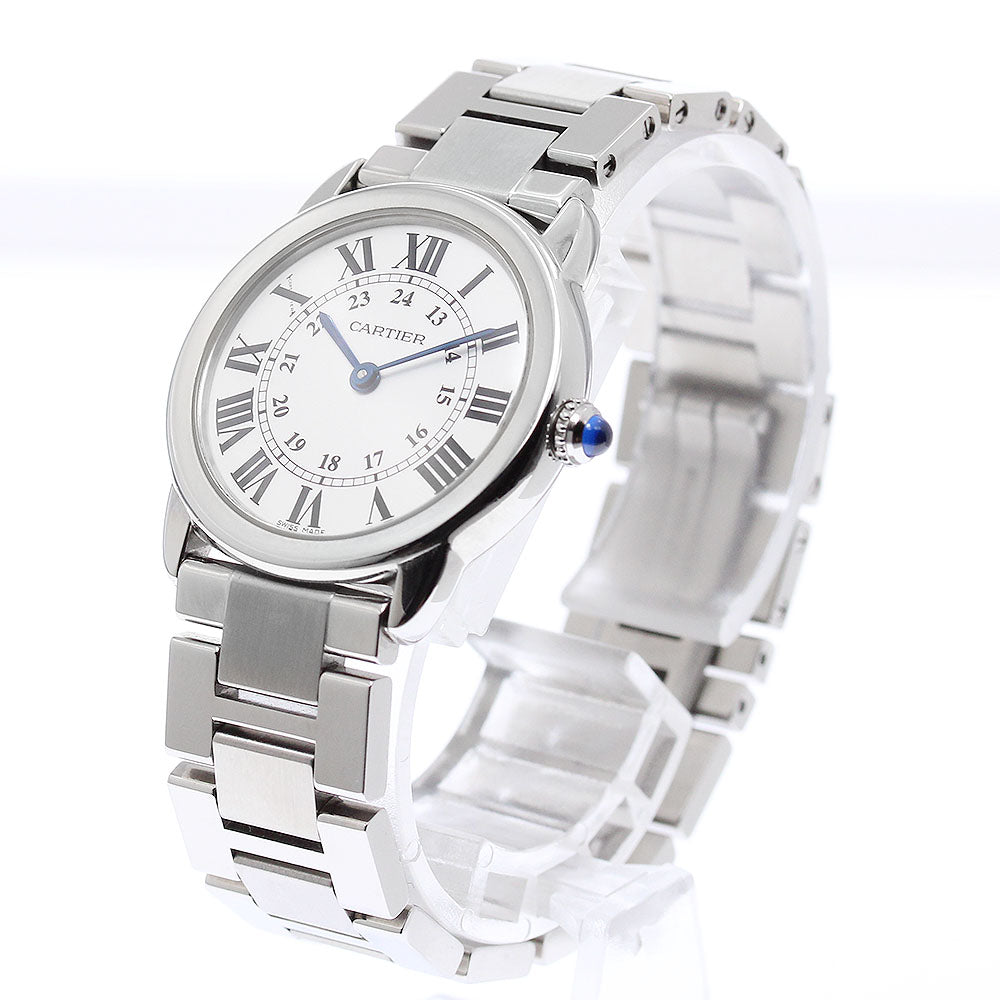 CARTIER Ronde SoloSM W6701004 Silver Dial Quartz Ladies Watch_941244