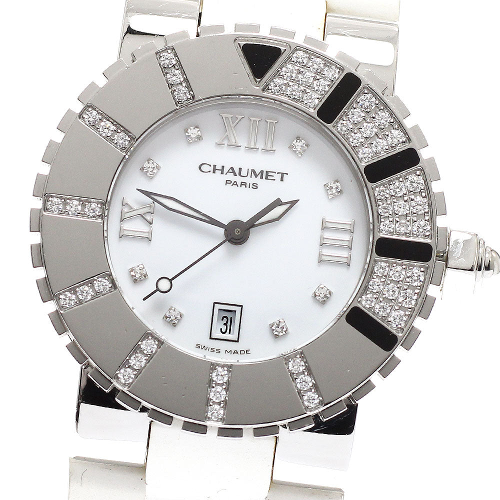 Chaumet Class one W0621N-24C date diamond bezel Quartz Boy's Watch_941251