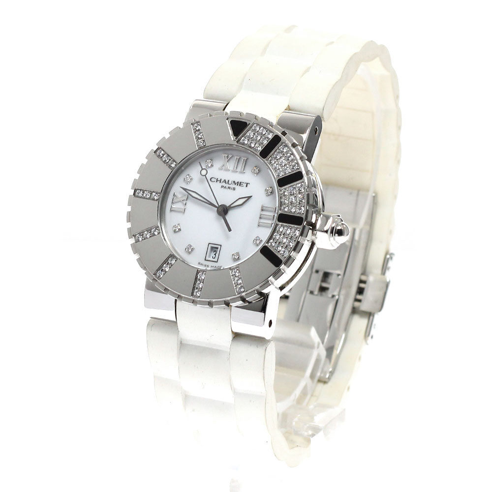 Chaumet Class one W0621N-24C date diamond bezel Quartz Boy's Watch_941251