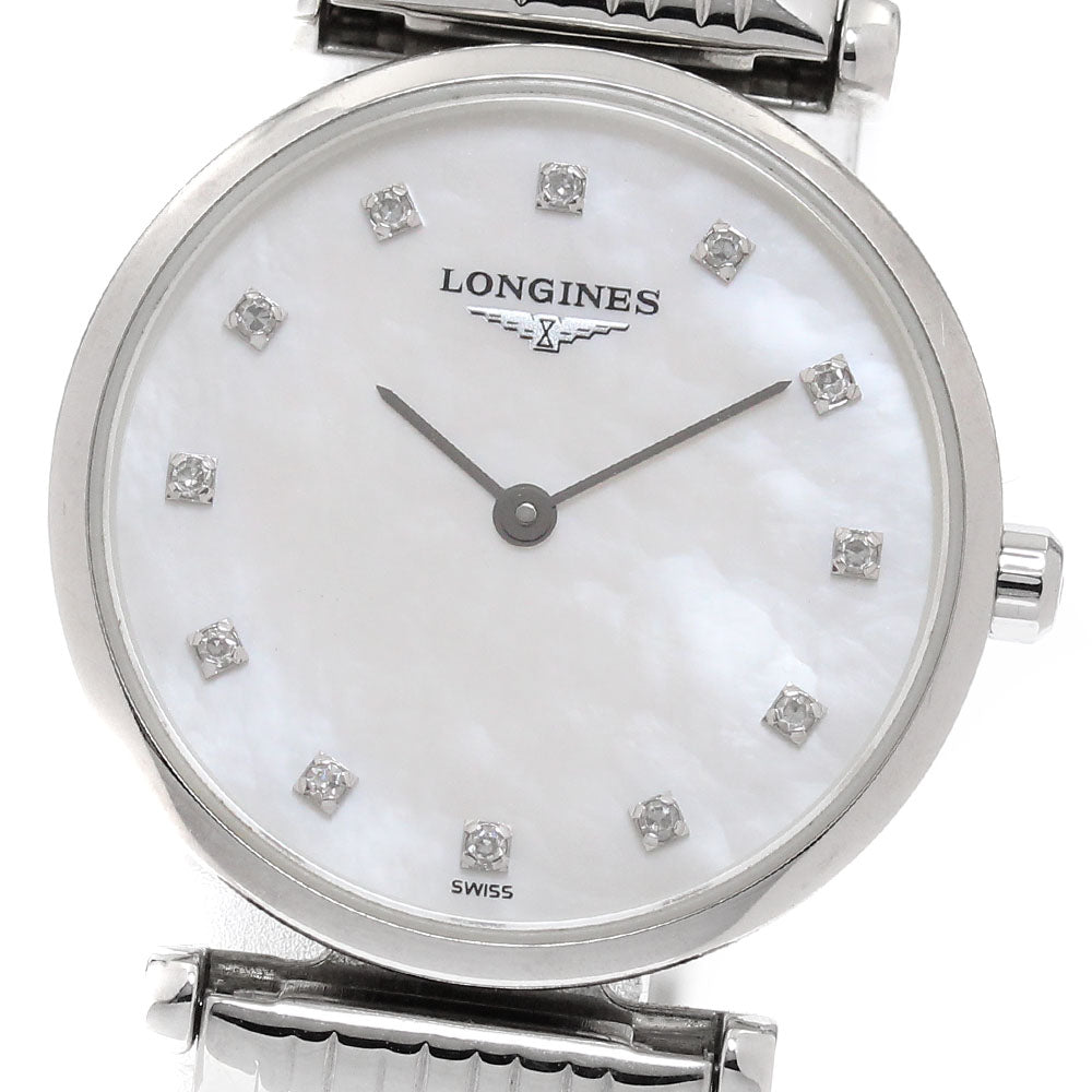 LONGINES La Grande Classic de Longines L4.209.4 12P diamond White shell Dial Quartz Ladies Watch_941280