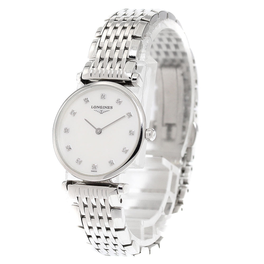 LONGINES La Grande Classic de Longines L4.209.4 12P diamond White shell Dial Quartz Ladies Watch_941280