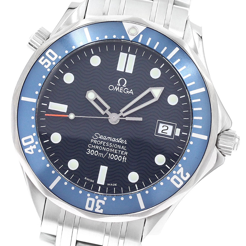 OMEGA Seamaster300 2531.80 Date Navy Dial Automatic Men's Watch_941296