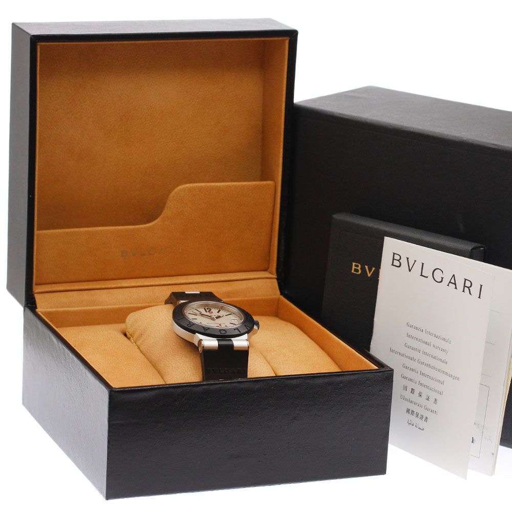 BVLGARI aluminum AL38TA Date Silver Dial Automatic Men's Watch_941316