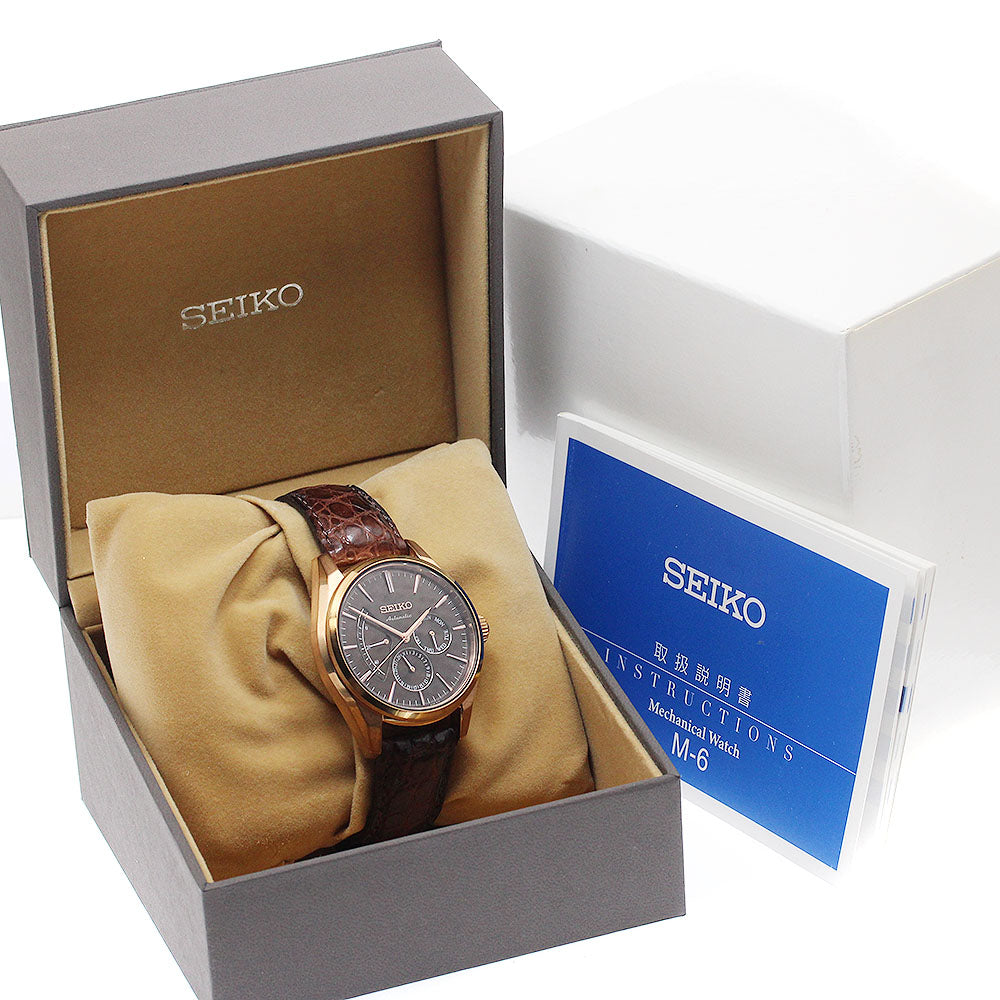 SEIKO Pureza SARW034/6R21-01D0 Day-Date Power Reserve Brown Dial Automatic Men's Watch_941319