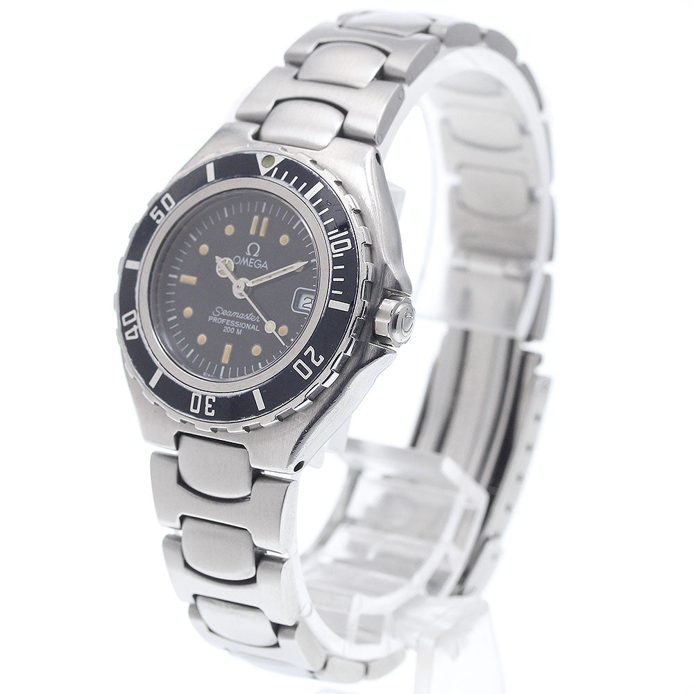 OMEGA Seamaster200 Date black Dial Quartz Ladies Watch_941320