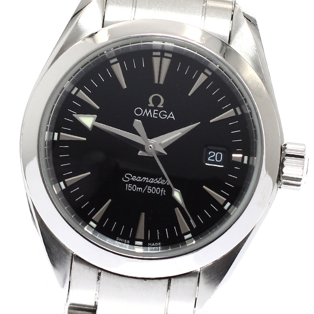 OMEGA Seamaster Aqua Terra 2577.50 Date Black Dial Quartz Ladies Watch_941321