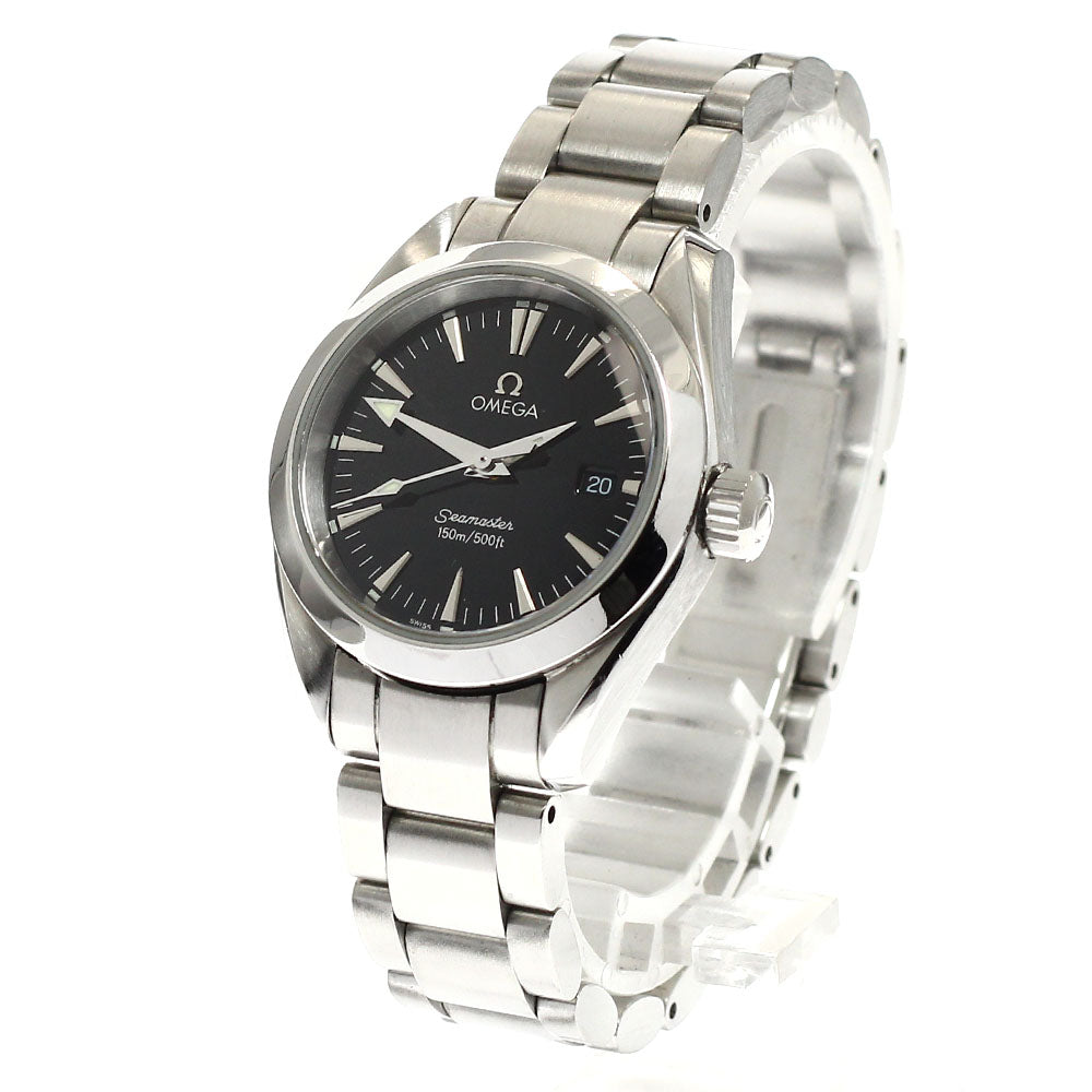 OMEGA Seamaster Aqua Terra 2577.50 Date Black Dial Quartz Ladies Watch_941321