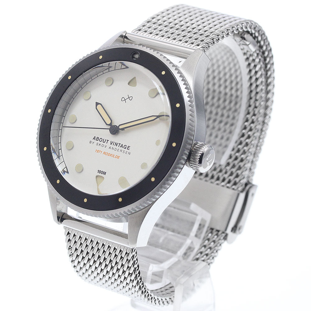 ABOUT VINTAGE 1971 ROSKILDE Silver Dial Quartz Men's Watch_941791