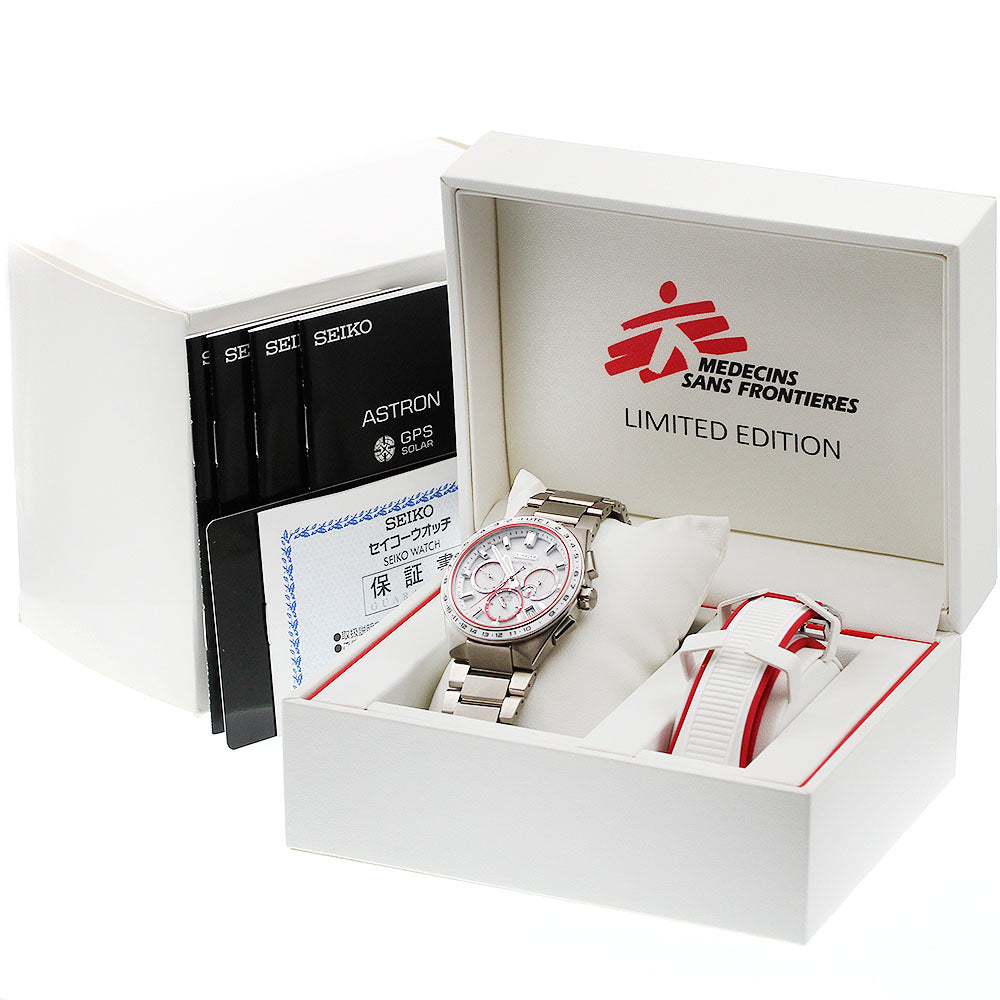 SEIKO Astron Doctors Without Border SBXC133/5X53-0CB0 Solar Powered Radio_941808