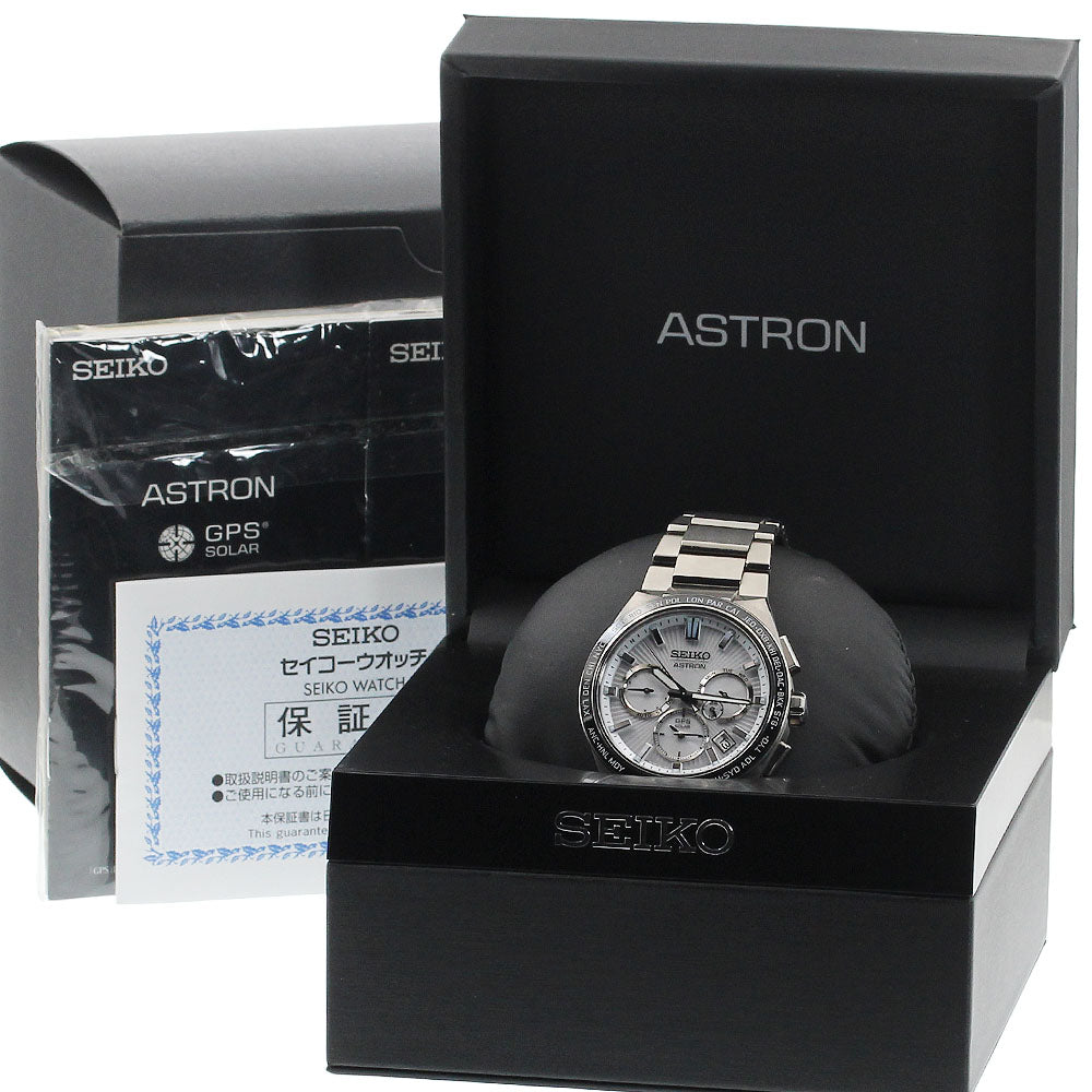 SEIKO Astron SBXC117/5X53-0BV0 GPS Silver Dial Solar Powered Radio Men's_941817