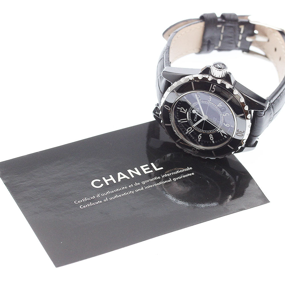 CHANEL J12 H0680 Black ceramic date black Dial Quartz Ladies Watch_941837