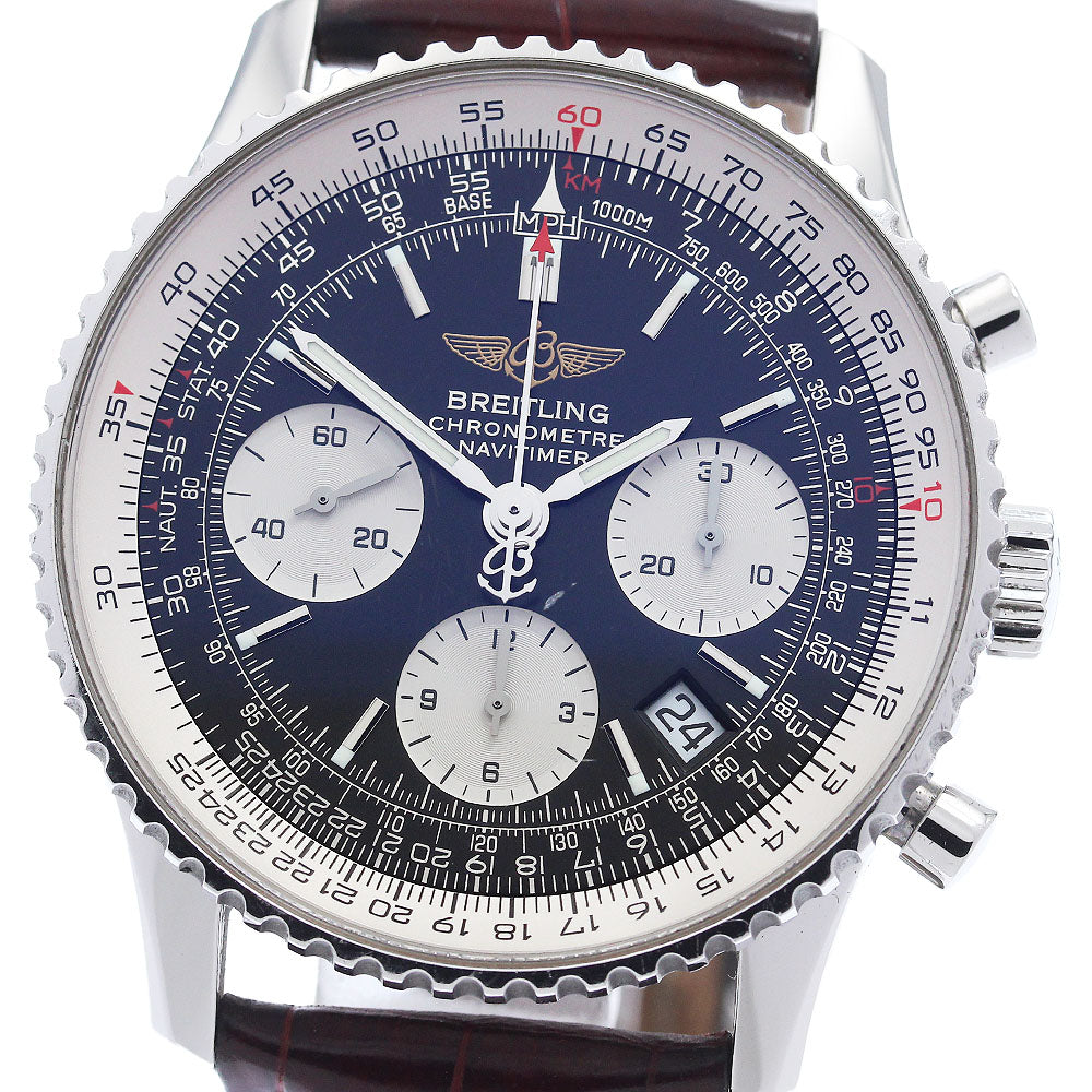 BREITLING Navitimer A23322 Chronograph Black / Silver Dial Automatic Men's Watch_941860