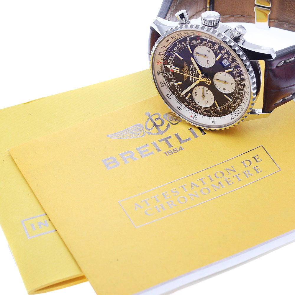 BREITLING Navitimer A23322 Chronograph Black / Silver Dial Automatic Men's Watch_941860