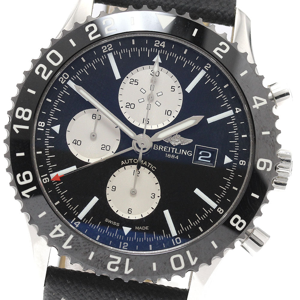 BREITLING Chrono liner Y24310 Date GMT Automatic Men's Watch_941906